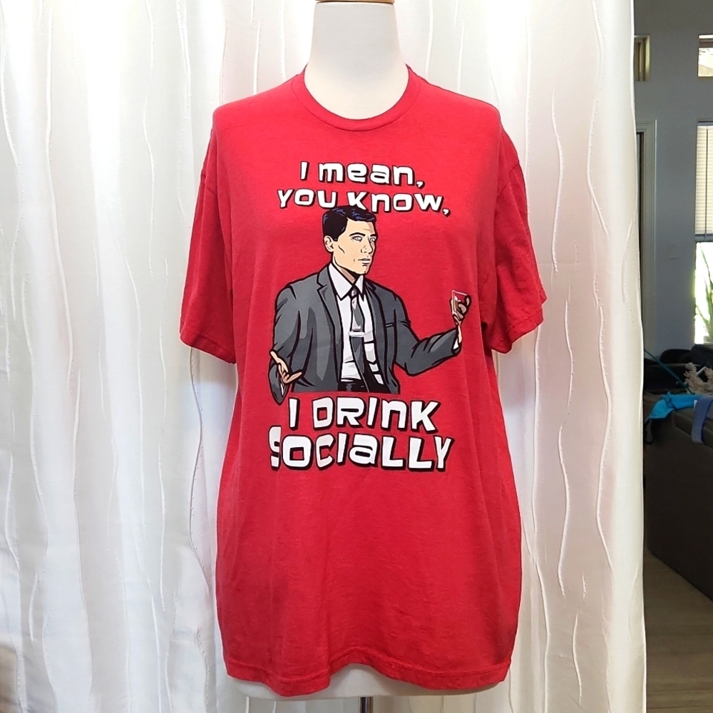 Archer FX "I Drink Socially" Shirt